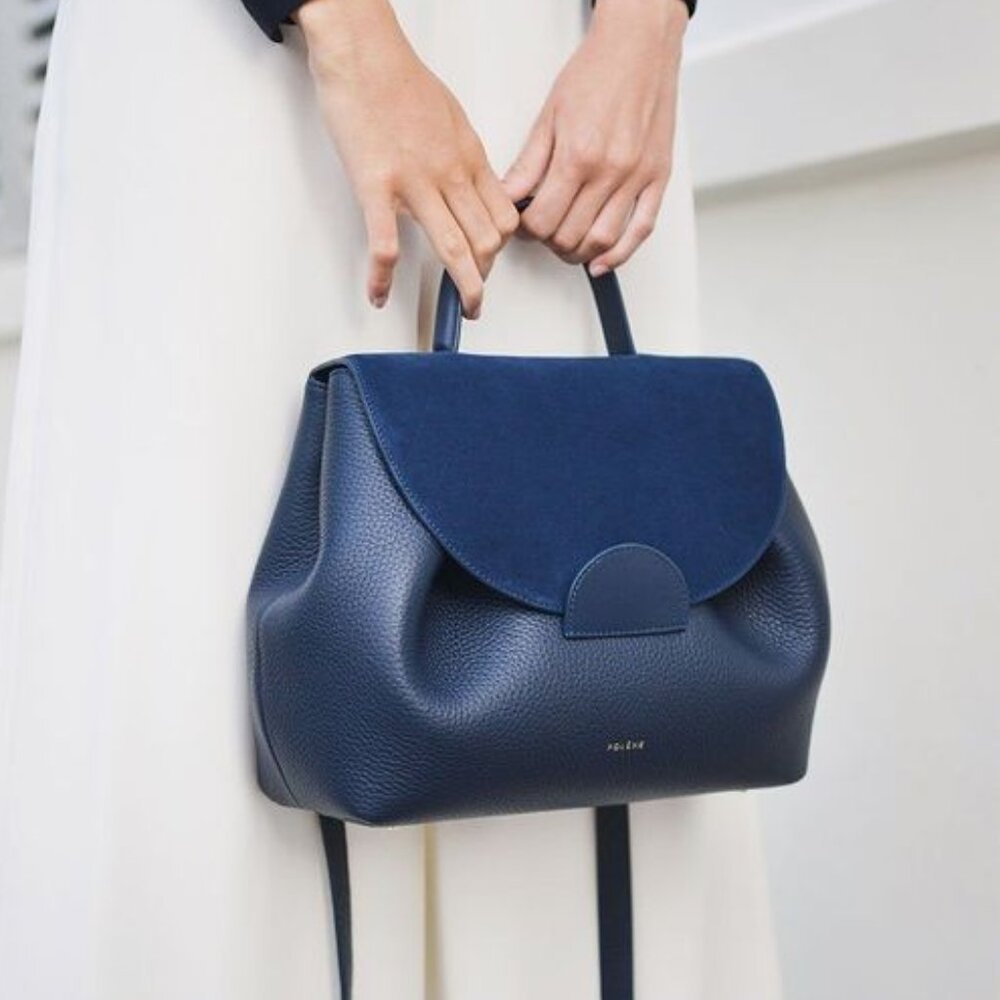 Polene Numéro Un in Blue Suede